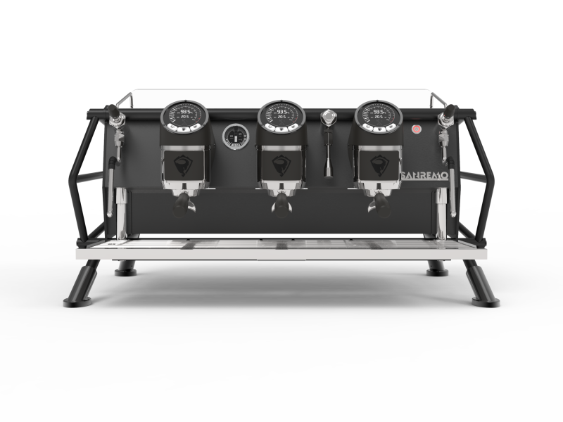 Sanremo Cafe Racer Naked 3Group – Powerful 3-Group Coffee Machine with Exposed Frame Design