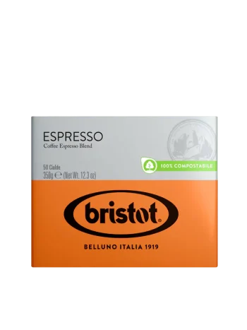 Bristot Espresso Pods – ESE Compatible Rich Espresso with Chocolate & Hazelnut Notes
