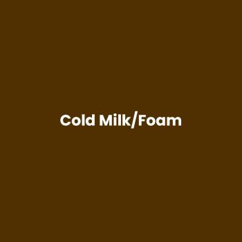 Cold milk/-foam