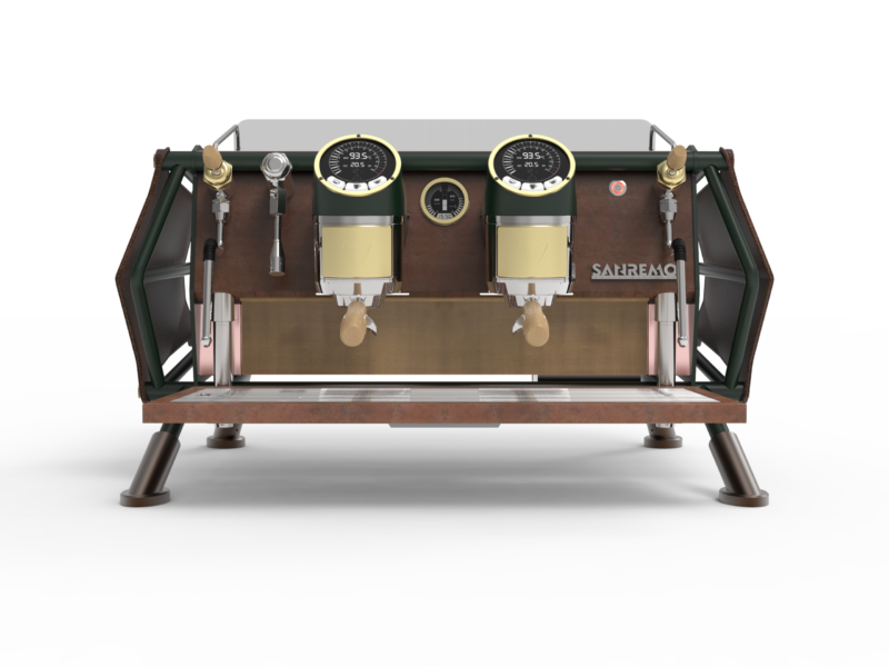 Sanremo Cafe Racer Renegade 2Group – Industrial-Style 2-Group Professional Espresso Machine