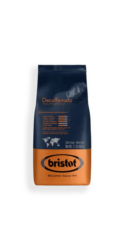 Bristot Espresso Decaf Beans ( 12 x 1.1 Lb. )