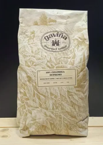 Gavina Colombia Supremo Whole Bean Coffee ( 5 Lb. )