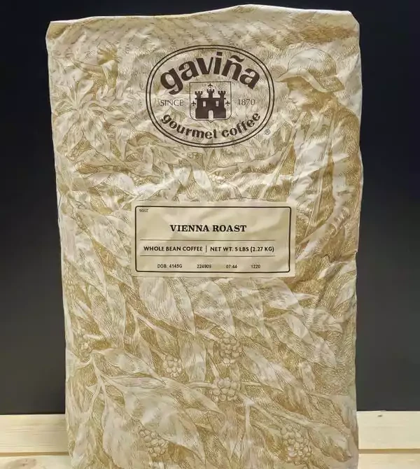 Gavina Vienna Roast Whole Bean Coffee  ( 5 Lb. )