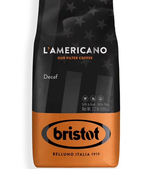 Bristot L'Americano Decaf Beans  ( 6 x 1 Kg. )